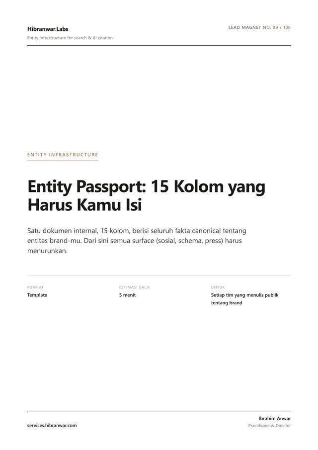 Entity Passport: 15 Kolom yang Harus Kamu Isi