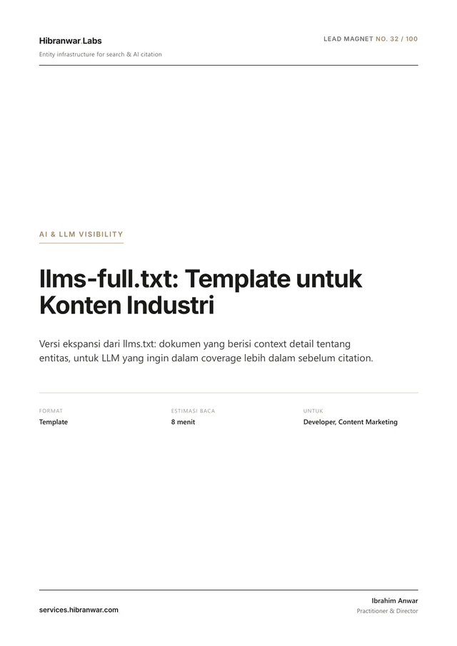 llms-full.txt: Template untuk Konten Industri