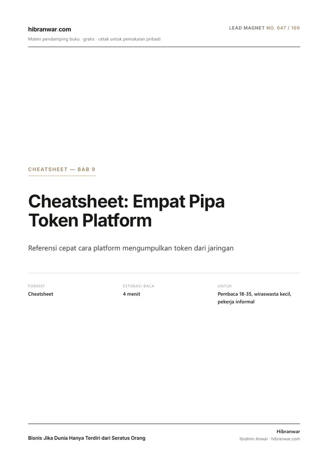 Cheatsheet: Empat Pipa Token Platform
