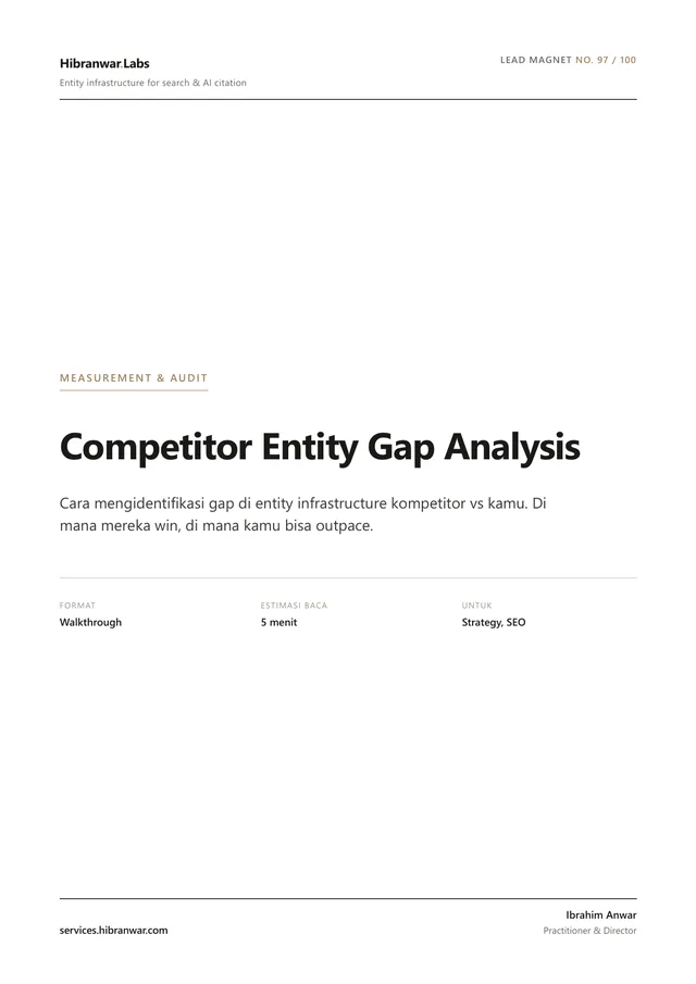 Competitor Entity Gap Analysis