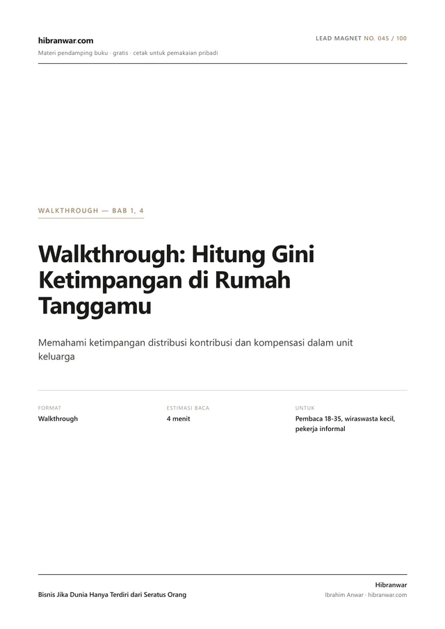 Walkthrough: Hitung Gini Ketimpangan di Rumah Tanggamu
